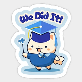 School's out, We Did It! Classof2024 graduation gift, teacher gift, student gift. Sticker